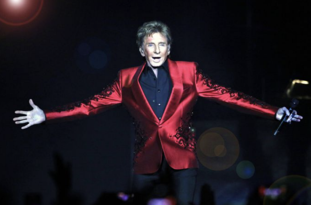 Barry Manilow in 2023 at State Farm Arena on his Hits 2023 Tour (Robb Cohen for the Atlanta Journal-Constitution)