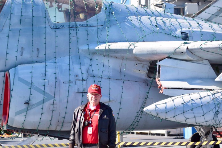 Tom Georgi at the USS Midway Aircraft Carrier Museum